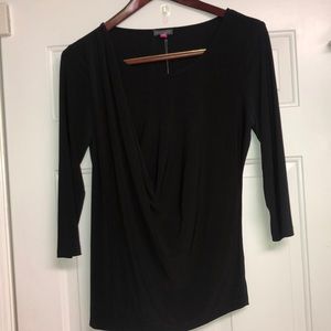 Vince Camuto Blouse. Black, size Large. NWT!